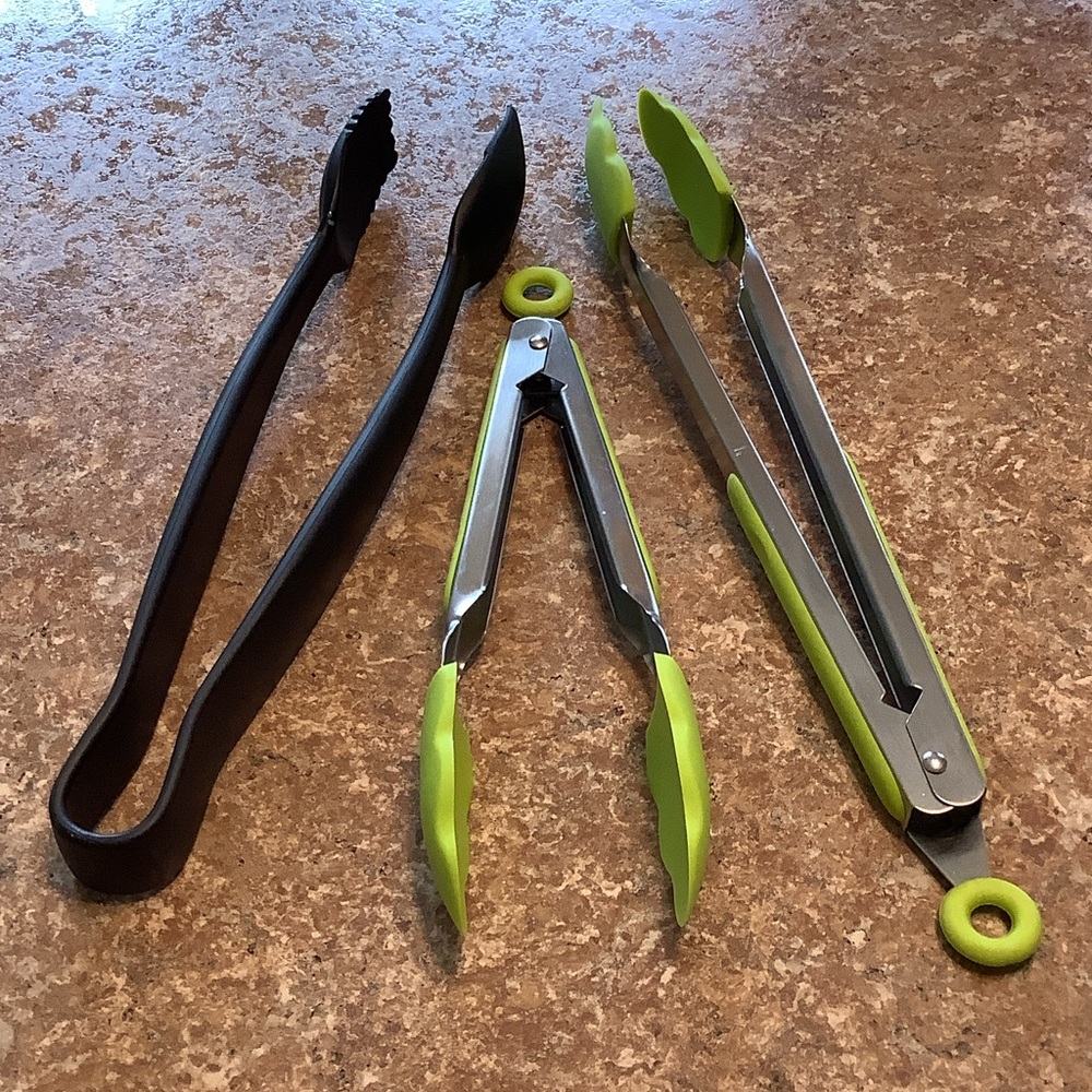 LIKE NEW THREE DIFFERENT SIZE TONGS